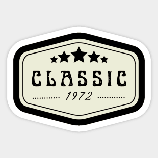 Classic 1972 Sticker
